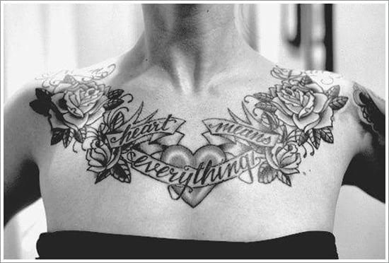 24 Chest Tattoos For Girls With Reference Pictures  Lifestyle