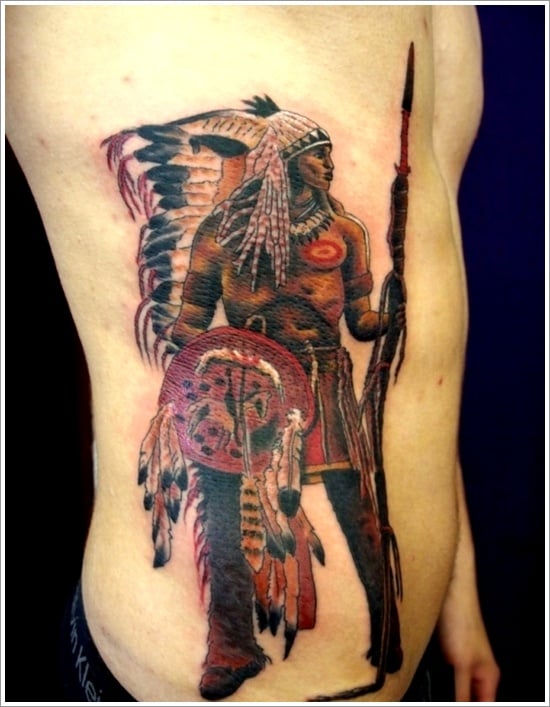 Buy Baobaoshop 3pcs waterproof tattoo tattoo stickers Indian warrior war  fire howler wolf forest full arm tattoo tattoo men and women Online at  desertcartINDIA