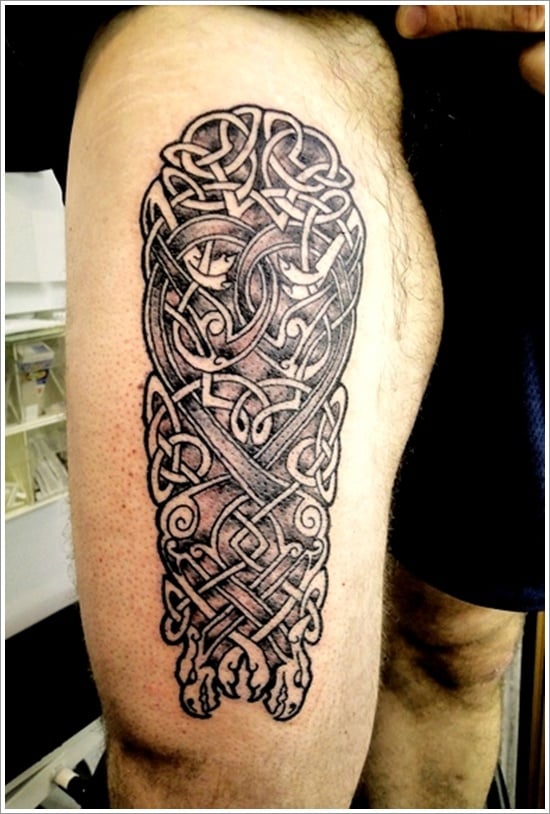 Pictish Snake Tattoo Design  LuckyFish Inc and Tattoo Santa Barbara