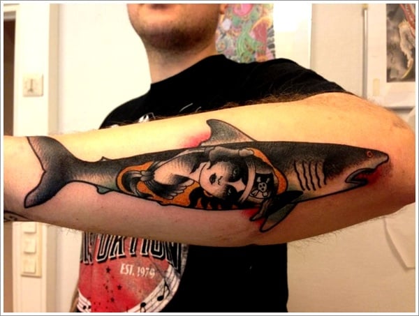 Incredible Shark Fish Tattoo  Fish Simple Tattoos  Simple Tattoos   MomCanvas