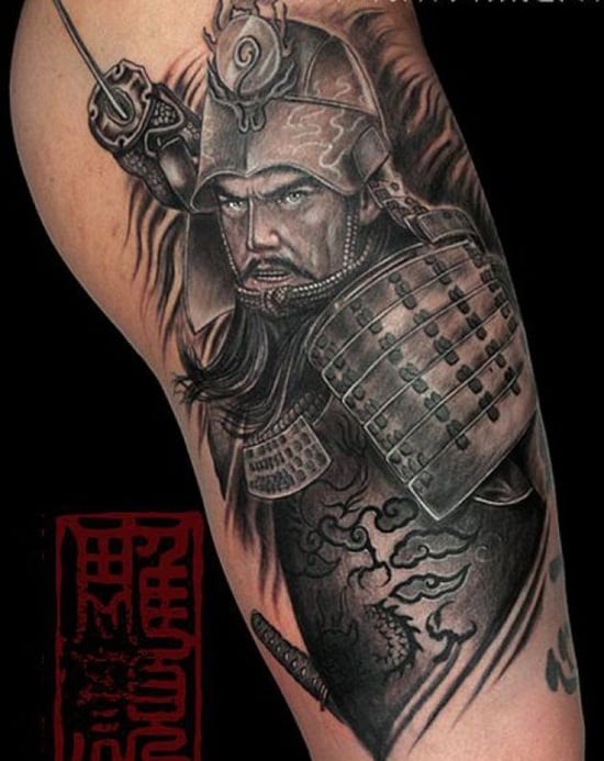 Download Tattoo Katsumoto Samurai Sleeve Artist Free  Samurai Tattoo Art  PngTransparent Tattoos  free transparent png images  pngaaacom
