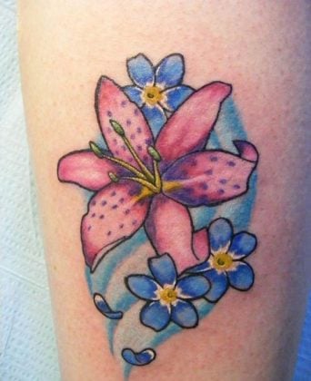 25 Amazing Tiger lily Tattoo Designs