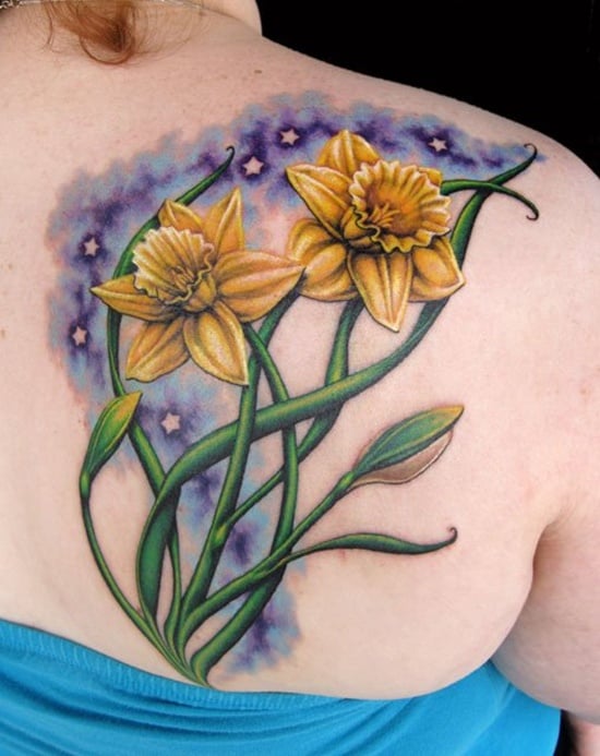 40 Cool Daffodil Flower Tattoos
