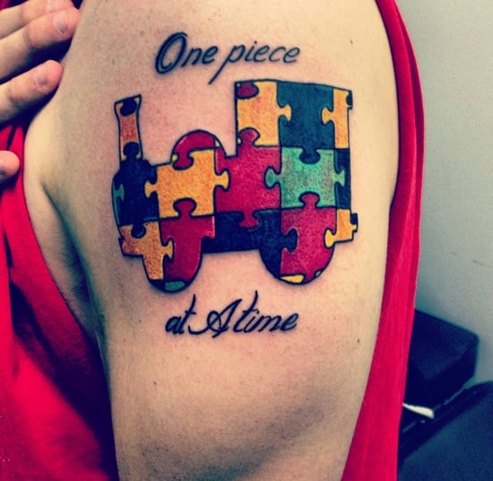 Red Baron Ink Tattoo  Lil piece I did for a cool friend Autism puzzle