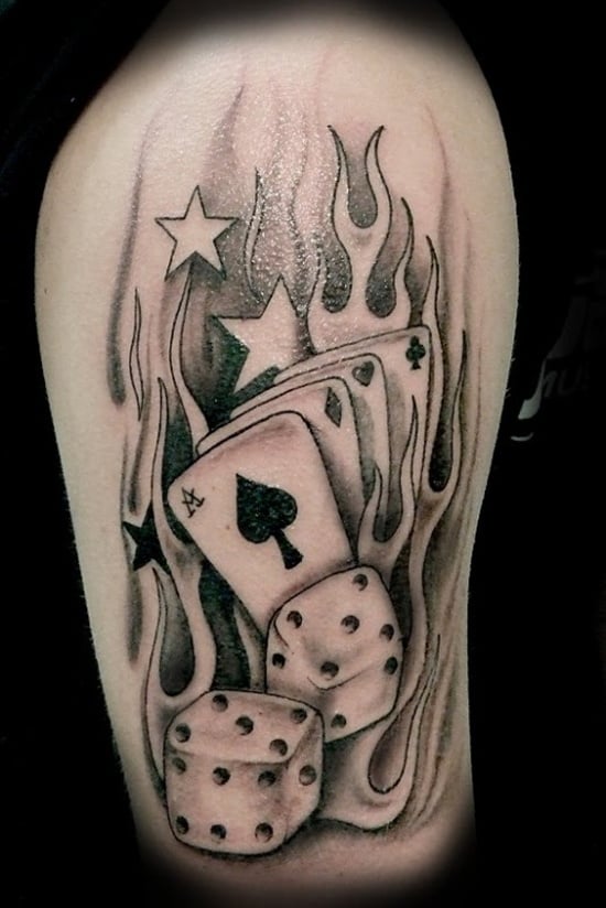 deck of card tattoo with diceTikTok Search