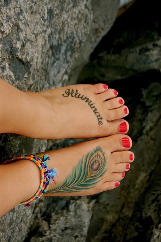 40 Awesome Foot Tattoos Ideas and Designs for Women