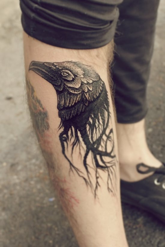 55 Artistic Raven Tattoo Designs  Chest tattoos for women Chest piece  tattoos Tattoos