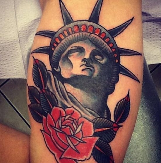 Statue of Liberty tattoo by Anatole 7  KickAss Things