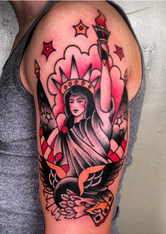 Statue of Liberty  Tattoos  Facts  Inked Magazine  Tattoo Ideas  Artists and Models