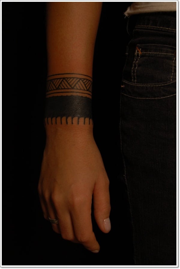 Premium Vector  Maori polynesian tattoo border tribal sleeve pattern  vector samoan bracelet tattoo for arm or foot
