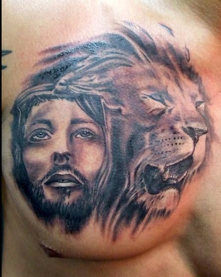 Tattoo Lion of Judah and Lamb of God  Lamb tattoo God tattoos Lion head  tattoos