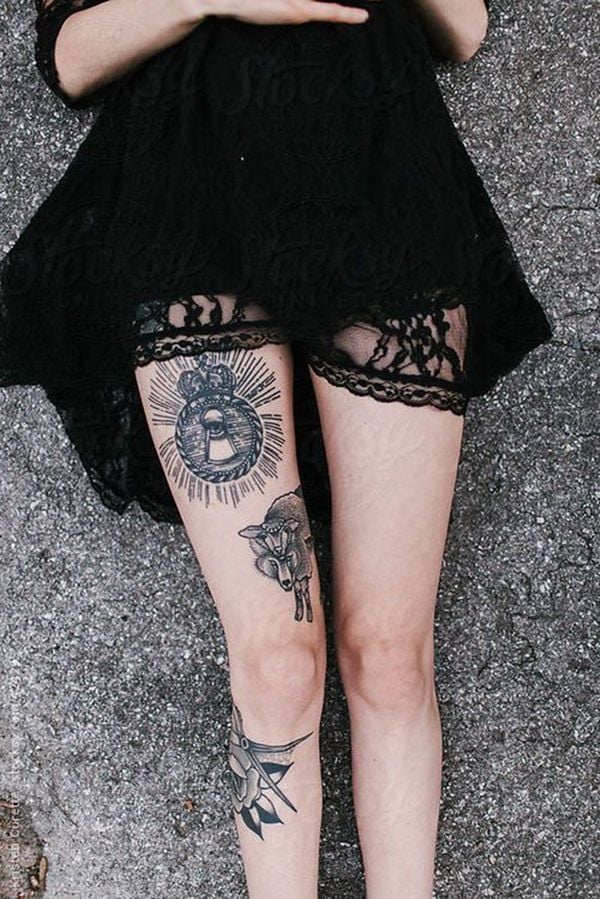 75 Popular Thigh Tattoos Unique  Interesting Ideas For Men  Women   DMARGE