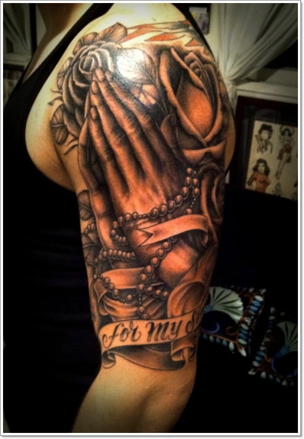 30 Praying Hands Tattoo Ideas That Will Touch Your Soul  100 Tattoos