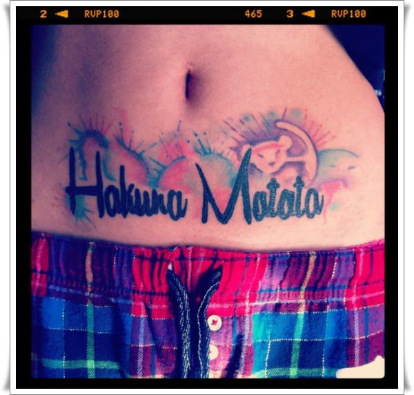 Hakuna Matata tattoo tattoodesign dövme dövmemodelleri dövmetasarımı  dövmetasarımları dövmemodeli küçükdövmeler  Instagram