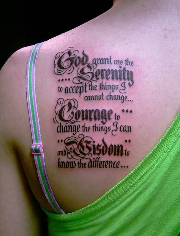 10 Best Serenity Prayer Tattoo Ideas Collection By Daily Hind News  Daily  Hind News
