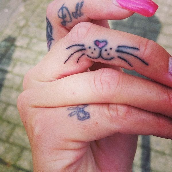 Chiara Ferragni Dog Knuckle Tattoo  Steal Her Style
