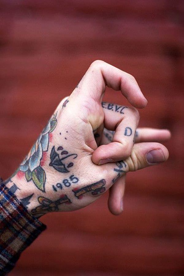 Traditional Tattoos on Fingers  Best Tattoo Ideas Gallery