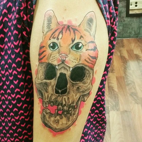 Bone Kitty Tattoo  Skullspiration