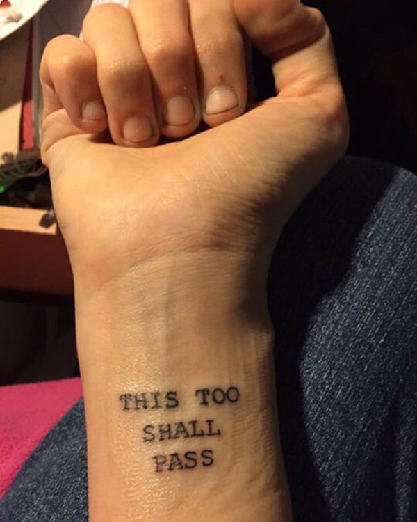 This Too Shall Pass Temporary Tattoo  Etsy
