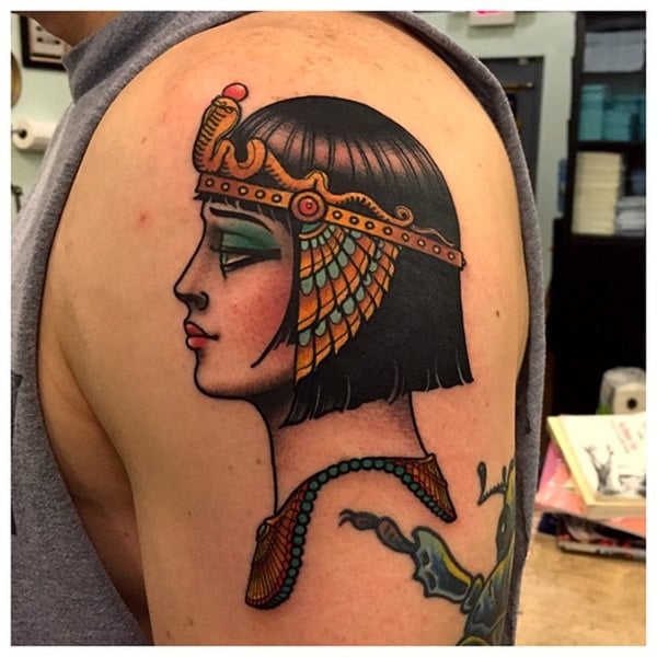 Cleopatra    Tattoo done by  EZTattooing Offical  Facebook