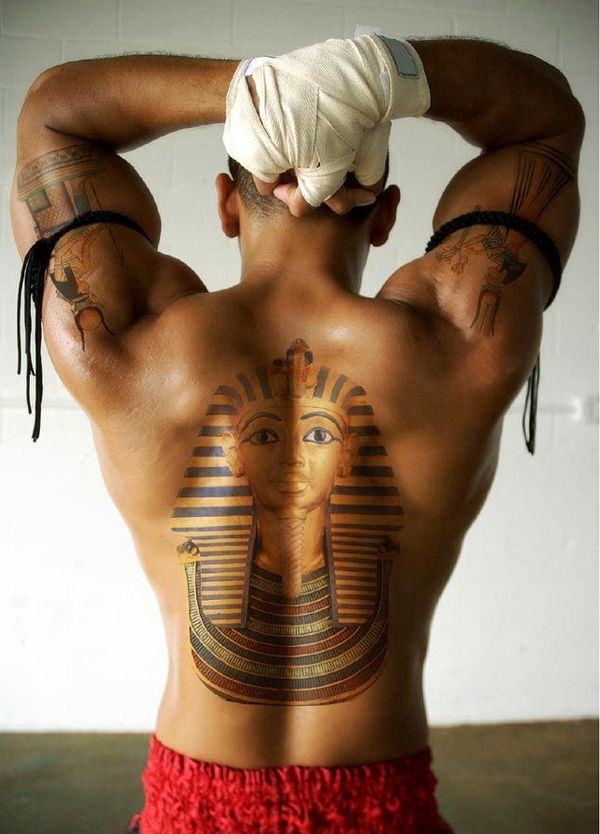 pharaoh chest tattoos
