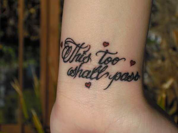 This too shall pass  Tattoo design
