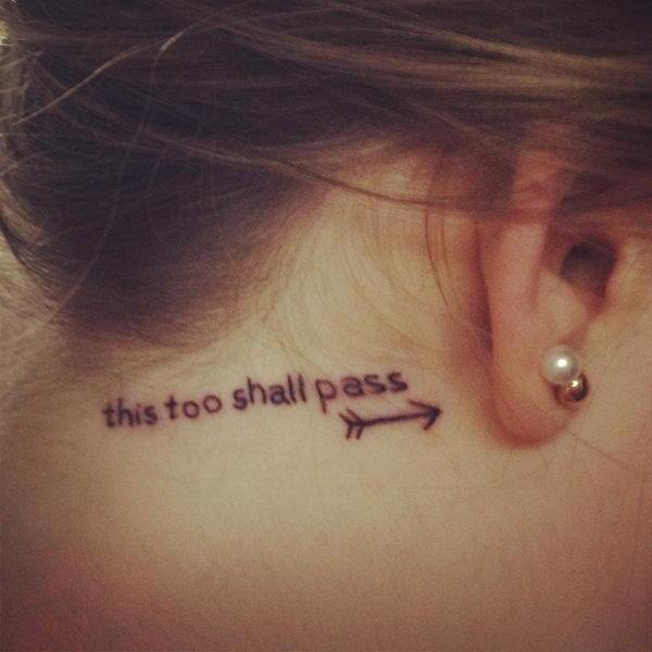 This too shall pass is this correct or would you write it another way  Considering getting this saying as a tattoo but I dont trust the  translations online so much I only