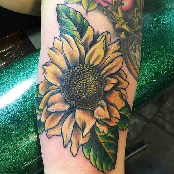 75 Vibrant and Inspirational Sunflower Tattoos
