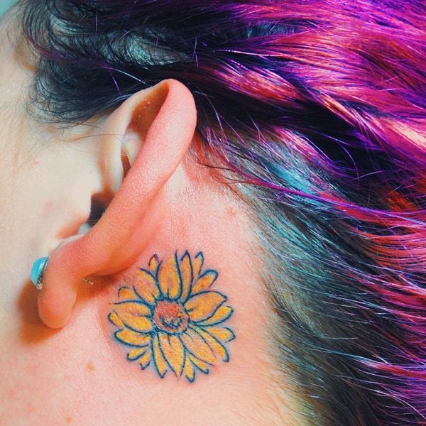20 Best Small Behind The Ear Tattoos Pictures  MomCanvas