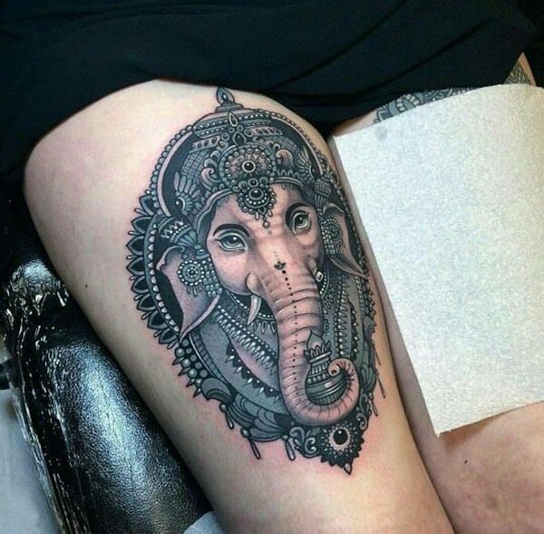Half Sleeve Religious Hindu Tattoo Designs on Stylevore