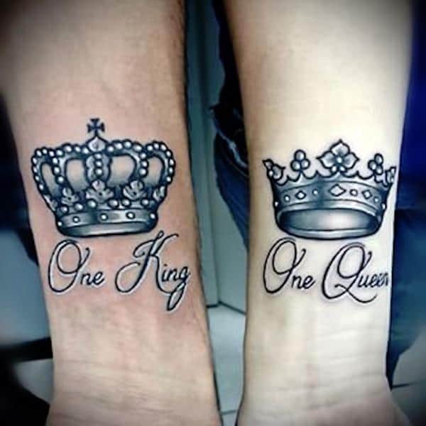 40 King And Queen Tattoos For Lovers That Kick Ass