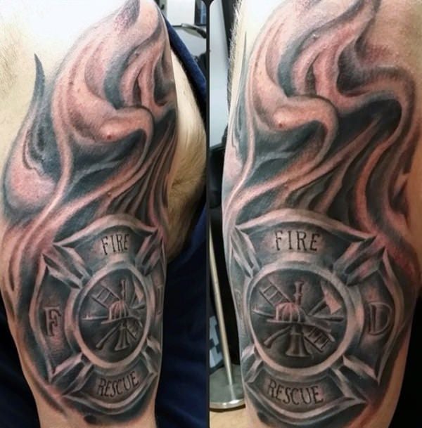 Extreme Firefighter Tattoo