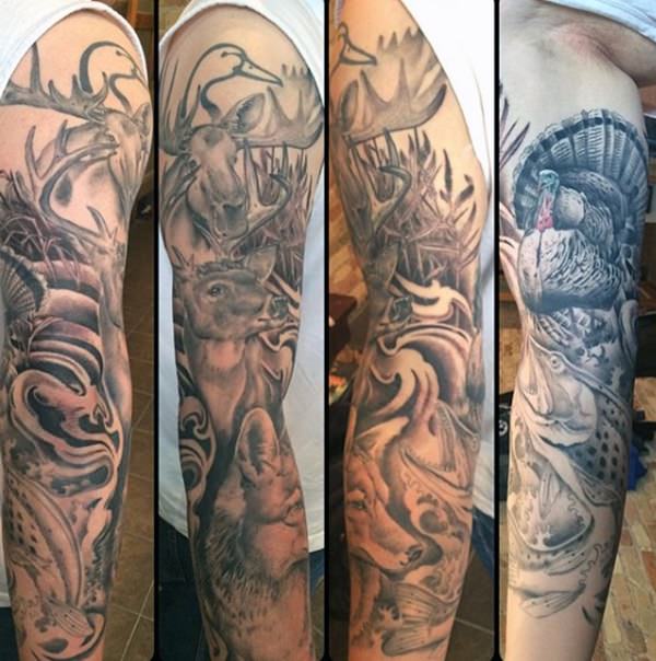50 Spectacular Hunting Tattoos  Veo Tag