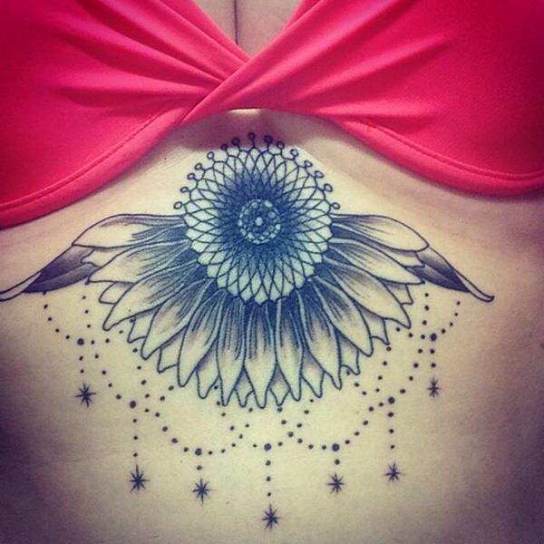 Stunning Sternum Tattoos To Accent Your Décolletage  Fashionisers