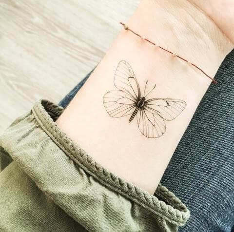 Pretty Butterfly Tattoo  Butterfly Simple Tattoos  Simple Tattoos   MomCanvas