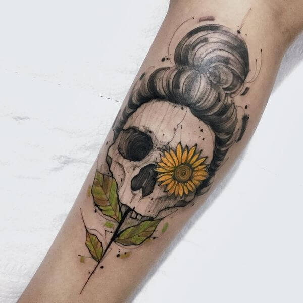 Inner Arm Sunflower Arm Tattoo Tattoo