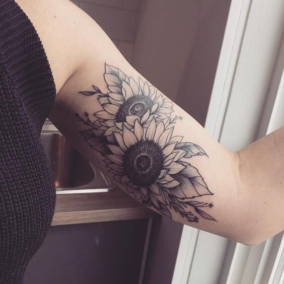 29 Wholesome Sunflower Tattoo Designs And Styles You Need To Save  Psycho  Tats