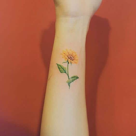 RedHouse Tattoo  Cute and dainty  Sunflower tattoo by Kenna Kenna has  available consultations available in the next few weeks Give us a call to  set up a time to meet
