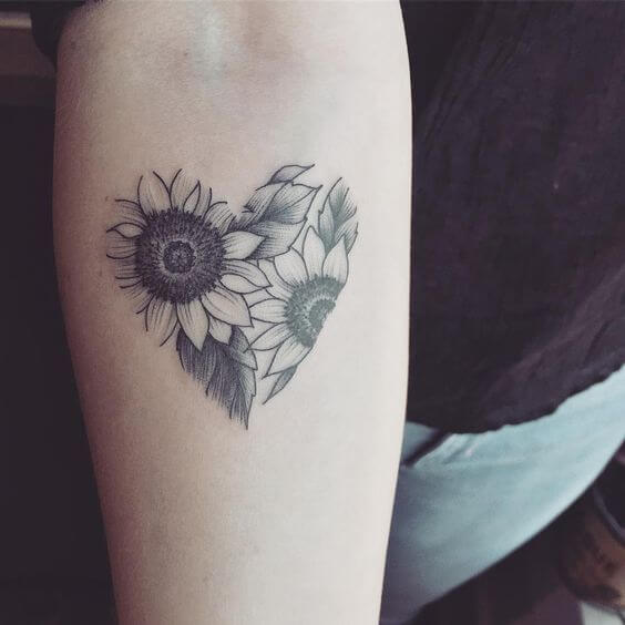 Image result for sunflower tattoo