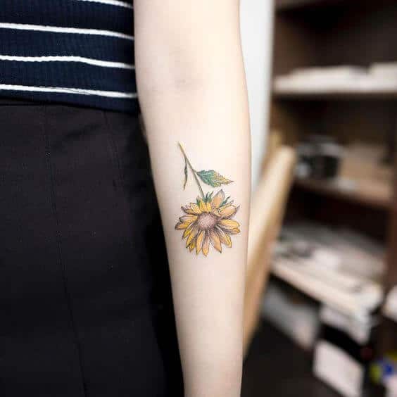 Sunflower Temporary Tattoo  Floral Tattoo  Etsy Australia